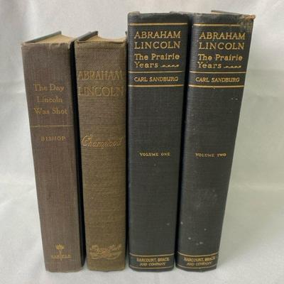 Carl Sandberg Lincoln Biography/The Day Lincoln Was Shot-Jim Bishop/Abraham Lincoln-Lord Charnwood