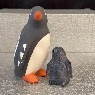 Soapstone & Unglazed Bisque Penguin