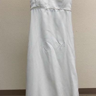White Spaghetti Strap Gown SZ 6