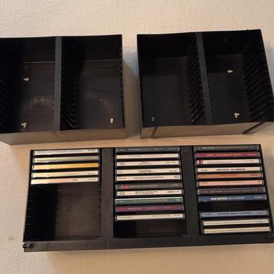 Lot Of Music CDs And Holders- Chopin, Beethoven, Classics, Etc