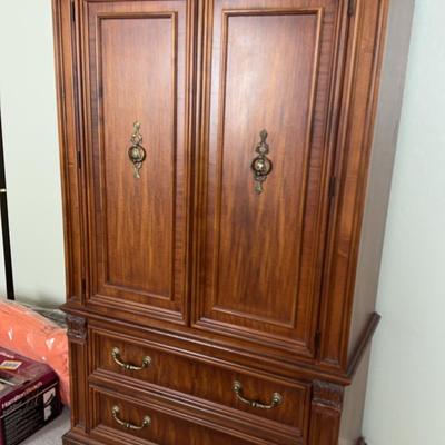 Stanley Furniture Solid Wood Armoire Cabinet