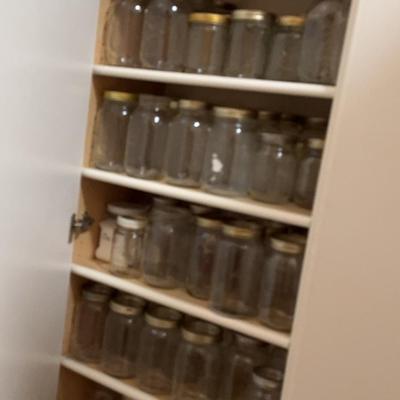 Assorted Lot Of Glass Mason Jars