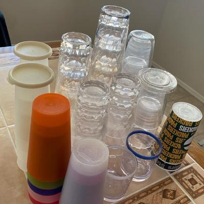 Plastic Cup Assortment Of Sizes And Types