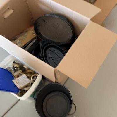 Grain Mill, Meat Grinder And USA Porcelain Baking Pans