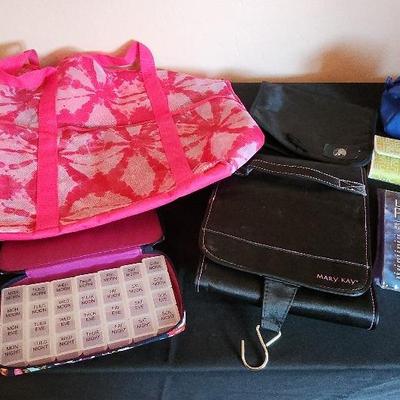 Beach Bag, Travel Bag, Vera Bradly Pill Organizer, Mary Kay Makeup Travel Bag
