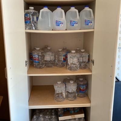 Large Storage Cabinet With Feet And Six Shelves - Take it All!