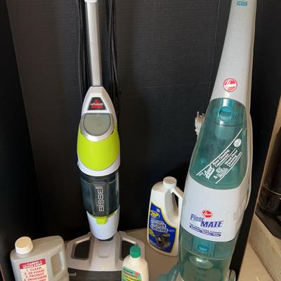 Set Of Floor Cleaners - Bissell Power Fresh Vac & Steam And Hoover Floor Mate