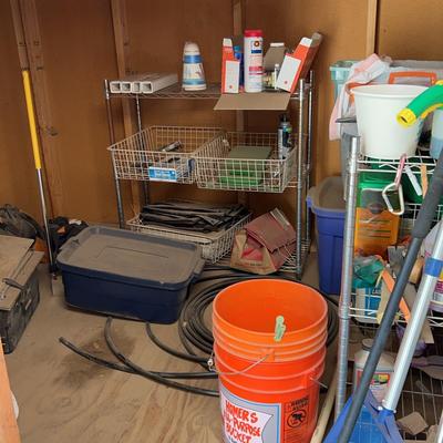 Everything In This Garden Shed - Blower, Sun Oven, Metal Shelving, Tools