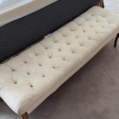 Fabric Tufted Bench
