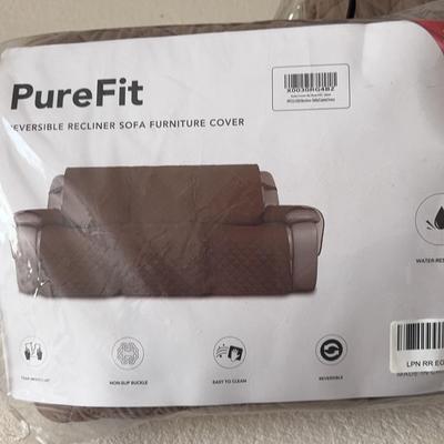 PureFit Sofa  / Couch And Chair Furniture Covers Dark Brown