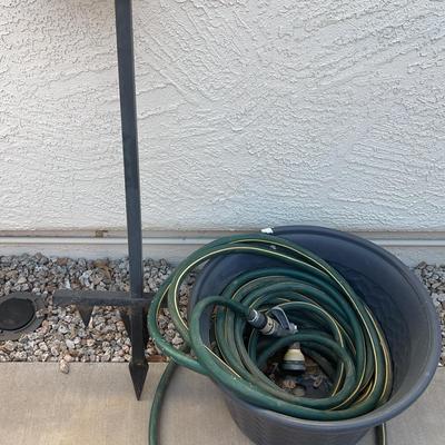 Hose And Hose Corral With Hose Stake