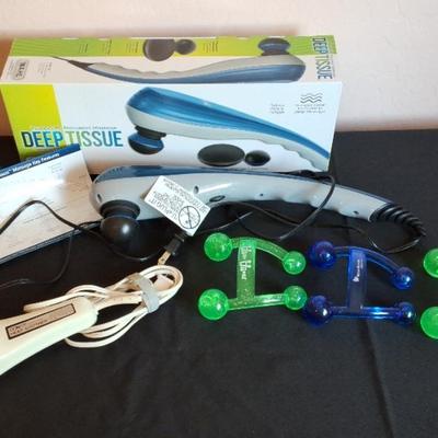 Wahl Deep Tissue Percussion Massager, Conair Heat Soother, Happy Hands Handheld massagers
