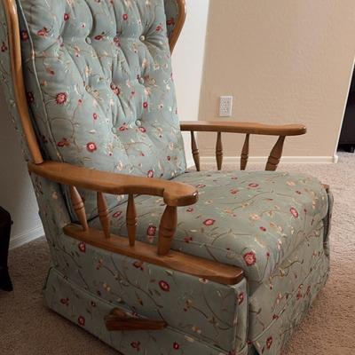 Rocker Reclining Chair Floral