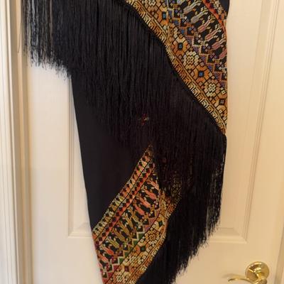 Women’s Embroderied Wrap Skirt With Fringe