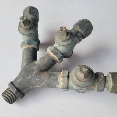 Mark V Navy Diving Crow's Foot 3 Valve Hose Fitting