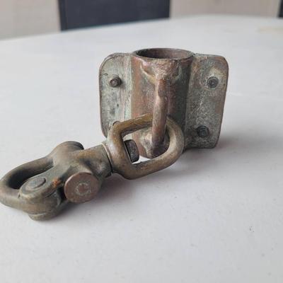Rare Hose Clamp With Snap - For Securing To Breastplate