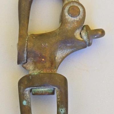 Vintage Heavy Duty Bronze Swivel Snap Shackle