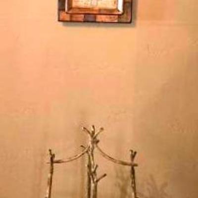 "Toyo" Decorative Plates and Three Tier Decorative Shelf 