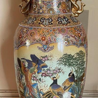 Asian Porcelain Floor Vase #2