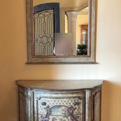 Entry Hall Console and Mirror
