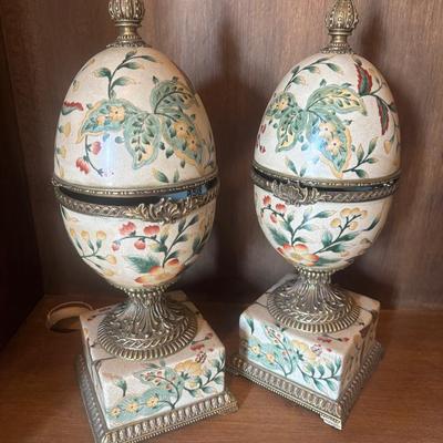 “Oriental Accent” Porcelain Eggs 