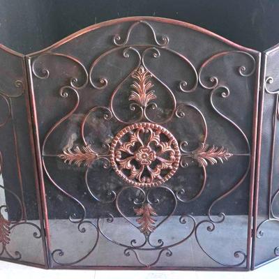 Freestanding Fireplace Screen