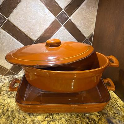 “Pottery Barn” Casserole Dish and Bean Pot