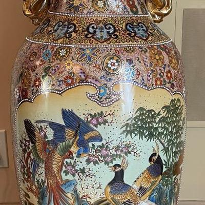 Asian Porcelain Floor Vase #1