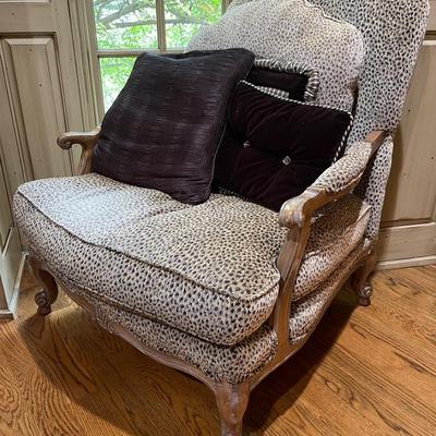 “Highland House” Animal Print Oversized Chair