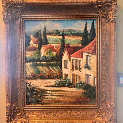 Framed Oil Painting