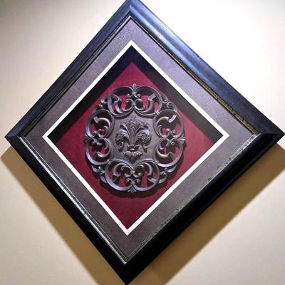 Fleur De Lis Framed Medallion 