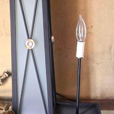 Metal and Glass Lamp