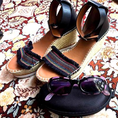 "Vaneli" Wedge Sandals & "Donald Pliner" Sunglasses