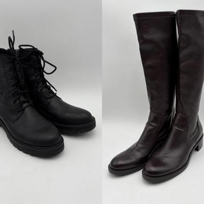 Black & Brown Classic Boots - Eileen Fisher/Franco Sarto
