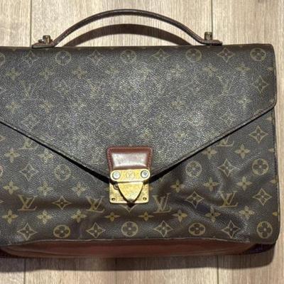 Vintage Louis Vuitton Monogram Canvas Briefcase – Circa 1980s