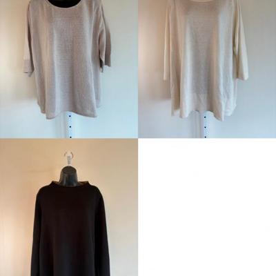 Neutral Sweater Trio - Eileen Fisher/Poetry/Pure