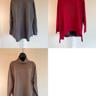 Soft Cashmere/Wool/Silk Sweater Trio - Eileen Fisher