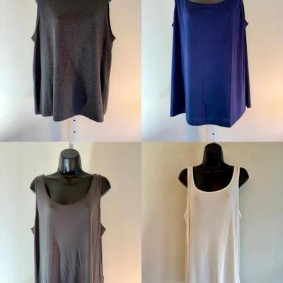 4 Tencel/Silk  Tops for Mix & Match - Eileen Fisher