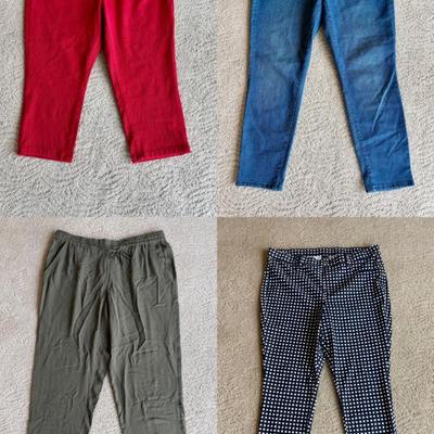Color & Pattern Comfort Pants - Mizrahi/Belle/Eileen Fisher/Legacy