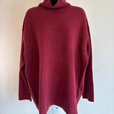 Classic Red Wool Sweater - Eileen Fisher. - NWT