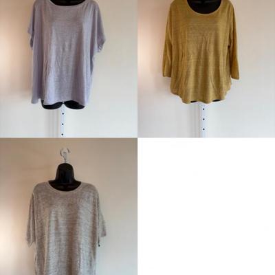 Linen Sweater/Shirt Trio - Eileen Fisher/Poetry - NWT
