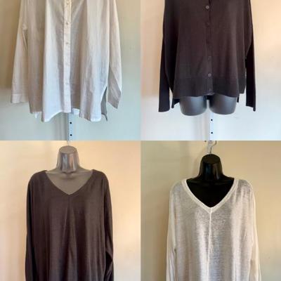 Classic Separates in Black & White - Eileen Fisher - Larger Size