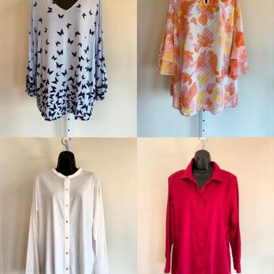 Velvet, Linen, & Cotton Separates + Scarf- Eileen Fisher - NWT