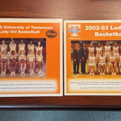 UT Lady Vols team photos from 2001-02 and 2002-03 