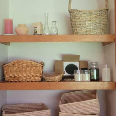 Handcrafted Basket Assortment with Candles & Decor Accents
