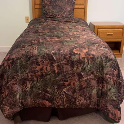 Stanley Twin Size Bed Frame, Matching Nightstand & More (1 of 2)