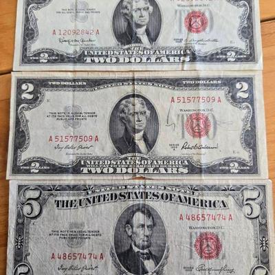 Red Sealed Bills