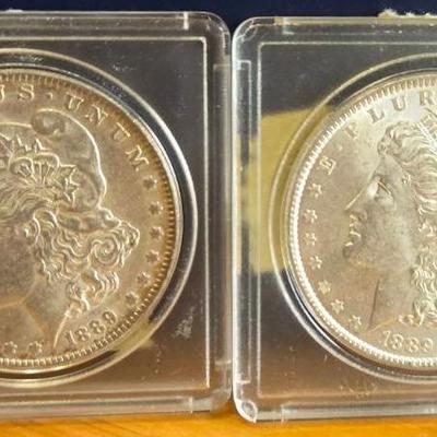 1889 Hard Case Silver Dollar Coins