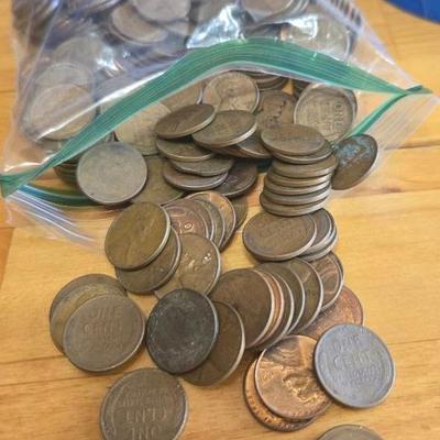Antique and Vintage Wheat Pennies 