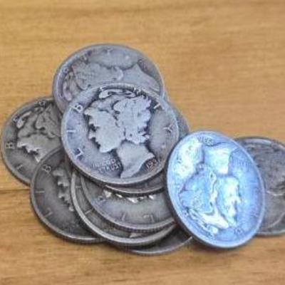 1934 - 1939 Mercury Dimes